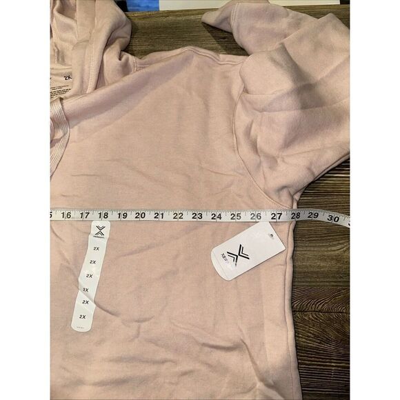 Xersion Hooded Peach Whip Long Sleeve Sweatshirt. Size 2XL. NWT. 10 - Picture 6 of 7
